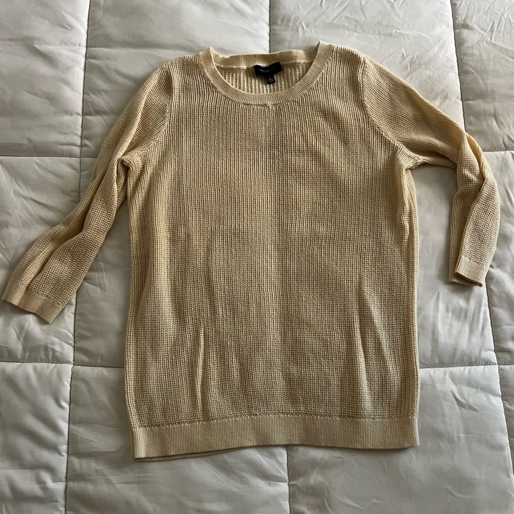 The Limited Beige Textured Sweater